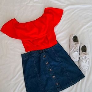 Forever 21 Ruffled Top Sz Small